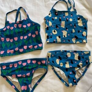 Hanna Andersson blue tankinis